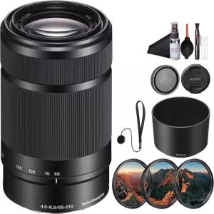 E 5520mm F45？63 OSS 망원 줌 렌즈 SEL5520 광학 안정화 3피스 필터 키트 캡 키퍼 청소 경량 APSC