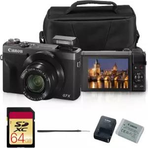 캐논 파워샷 G7 X 마크 III 디지털 카메라(30주년 기념 그래파이트 판) 7563C06 브이로그 및 여행용 가방