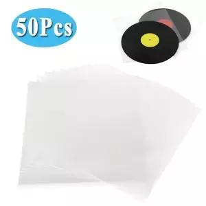 50PCS LP 레코드 외부 슬리브 32x32cm 투명 OPP 턴테이블 플레이어 용 보호 저장 가방 비닐