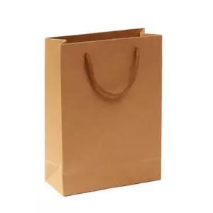 손잡이 종이 가방 20x28cm 브라운 백 홍보 판촉