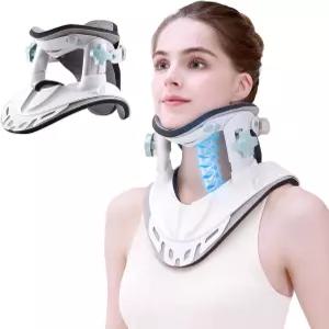 렘코브 넥 스트레처 경추 견인 장치 조절 가능한 척추 정렬 개선을 위한 목 보호대 가정 사무실 사용 FSA