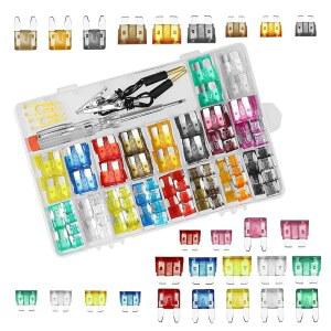 COUTUNP 306PCS 자동차 퓨즈 구색 키트 풀러 회로 테스터 미니 및 표준 로우 프로파일 미니로 교체 RV 보트 트럭용 (2A / 5A 7.5A 10A 15A 20A 25A 30A 35A) iOH
