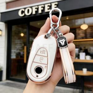 메르세데스 벤츠 C S 클래스 W206 W223 S350 C260 C300 S400 자동차 액세서리용 TPU 키 케이스