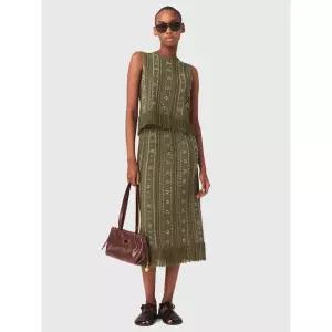 MAJE Tassel Detailed Long Skirt - Khaki 1303139