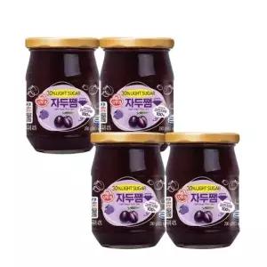 오뚜기 라이트슈가 자두쨈 290g x 4개