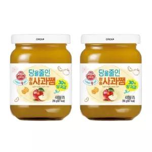 오뚜기 국산 청송 사과청 잼 저당 라이트 light 사과쨈 290g 2개