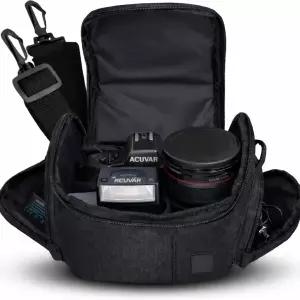 DSLR 및 미러리스 카메라용 Acuvar 중형 소프트 패딩 가방 케이스 - 니콘 캐논 소니 펜탁스 올림푸스