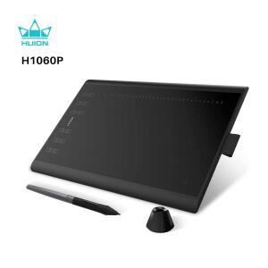HUION Inspiroy H1060P 그래픽 드로잉 태블릿, 8192 압력 감도 배터리 프리 스타일러스 및 12개의 맞춤형