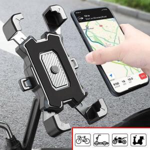 오토바이 자전거 전화 홀더 360 회전 휴대 네비게이션 브래킷 타기 충격 방지 iPhone Xiaomi Samsung