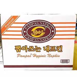 고품질 업소용 식당 식자재 팜파스 테이블 냅킨 100매x100속 테이블냅킨 칵테일냅킨 냅킨케이스 W605F69