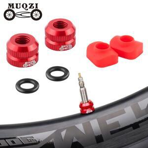 MUQZI 2PCS 타이어 밸브 너트 MTB 도로 자전거 튜브리스 림 초경량 알루미늄 합금 Presta 보호 나사 고정