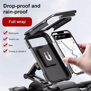 360 ° 회전식 방수 오토바이 폰 홀더, 범용 자전거 GPS 스탠드, 조절 가능한 휴대폰 거치대