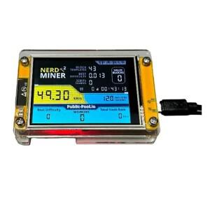 Nerdminer V3 2.8 인치 BTC 솔로 복권, Nerd 채굴기, 암호화 비트코인