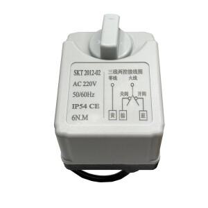 AC220V DC24V 전동 볼 밸브 액추에이터 3 선 2 제어 수동 스위치가있는 전기 모터