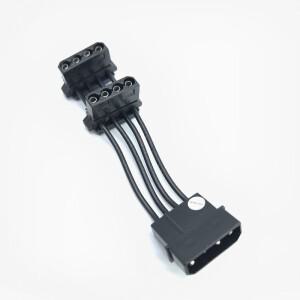 데스크탑 컴퓨터 ATX 전원 공급 장치 케이블 D 4핀 IDE Molex 1-2 분배기 2포트 남성 여성 짧은 코드 18AWG
