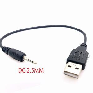 지원 자동차 MP3 2.5mm 남성 잭 플러그 USB 2.0 Aux 오디오 데이터 코드 케이블 20cm