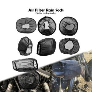 오토바이 에어 필터 레인 양말 공기 청정기 할리 여행용 통기성 방수 방진 커버 FLHR Sportster Softail Dyna