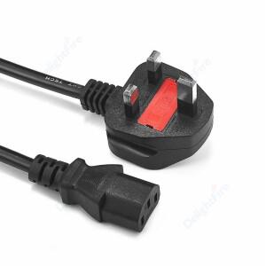 영국 PC 전원 연장 코드, IEC C13 공급 케이블 포함, 프린터, 라디오, 컴퓨터, 소니호환 PS4, Xbox, 배터리