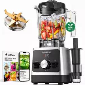 스무디용 AMZCHEF 블렌더 800W 고출력 조리대 냉동 용 얼음 분쇄 6 블레이드 시스템 68온스 BPA 프리 피처