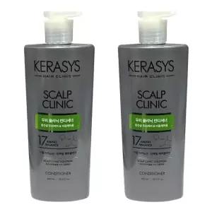 애경 케라시스 두피 클리닉 단백질 비듬 케어 컨디셔너 600ml 2개