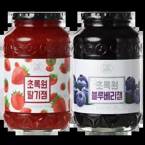 초록원 딸기잼1kg + 블루베리잼1kg