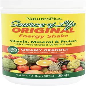 NaturesPlus Source of Life 에너지 쉐이크 크리미 그래놀라 파운드 3g 완전 단백질 비타민 및 미네랄