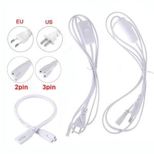조명 액세서리 T5 LED 튜브 용 250V EU 플러그 스위치 케이블 T8 전원 충전 와이어 연결 ON/OFF 커넥터 k5
