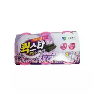 퀵스타 참숯 습기제거제 라벤더향 3P 퀵스타제습제 라벤더제습제 참숯제습제 제습제3P