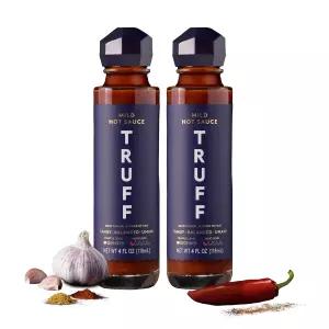 TRUFF 마일드 핫소스 2팩 고메 소스 위드 블랙 트러플 애너하임 페퍼 독특한 맛 경험 4온스 병