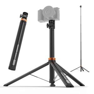 NEWER 베이직 사진 조명 스탠드 81인치 확장 가능한 금속 휴대용 조절식 카메라 삼각대 캐논 니콘 소니 DSLR 웹캠 포켓 3 ST016과 호환되는 1/4인치 나사 i6D