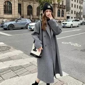 여성용 모직 모직코트 봄가을 코트 admr3