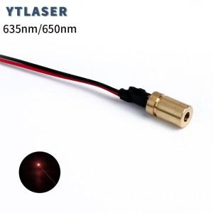 D6x10mm 635nm 레드 닷 레이저 1mw 5mw 모듈 석재 목공 절단 정렬을 위한 산업용 등급 APC 드라이버