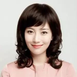 중년 여성 전체 가발 자연스러운 굵은 웨이브 볼륨 가발-WFOLHWZ