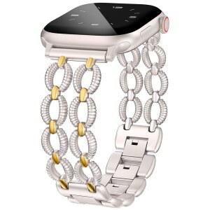 미니 APPLE WATCH 밴드 41/40/38/44/45/46/49/42MM 여성 드레시 프리티 메탈 스트랩 더블 체인 트위스트 디자이너용 멋진 링크 브레이슬릿 IWATCH 시리즈 11 9 ULTRA SE 8 7 6 5 4 3 2 c5Q