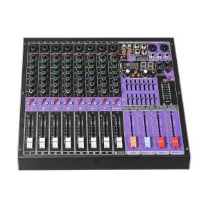 사운드 타운 8채널 프로페셔널 오디오 믹서 99 DSP USB MP3 블루투스 듀얼 7밴드 EQ 48V 팬텀 파워 및 음소거 녹음(TRITON-TX802) ㅣIK
