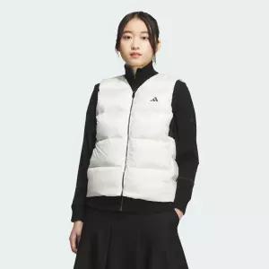 아디다스 골프 퍼텍스 퀀텀 전장 지퍼 다운 베스트 JM7128 경량패딩 다운재