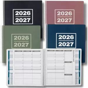 혼돈에서 벗어난 학술 플래너 20262027 일일 및 월간 캘린더 학교 의제집 2026년 7월2027년 6월 85x825