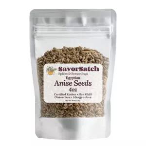 SorSatch Anise Seeds 스탠드업 재밀봉 가능한 파우치 이집트 제품 감초 맛과 향 요리 베이킹 차를 위한