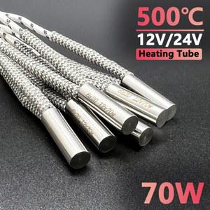 3d 프린터 부품 12/24V 70W 가열 카트리지 E3D V6 화산 히터 블록 핫 엔드 50W 고온 파이프