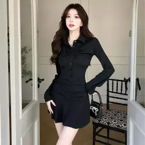 스커트 치마 원피스 블랙 여름 봄 여사친 A라인 힙업 KS2