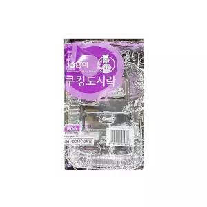 TBZ 삼아알미늄 은박 도시락용기 LB-4 10입 알루미늄 업소용 김밥호일도시락 배달포장도시락