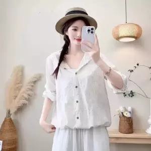 캐주얼 여성용 롱 컬러 아우터 셔츠 카디건 후드 솔리드 긴팔 봄가을 MACHI3