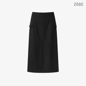 ZOOC 포켓포인트 밴딩 H라인 스커트 BK_V262MSD936 404949