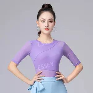 왈츠 사교 댄스복 댄스상의 여성 방송 라틴 공연복 라인