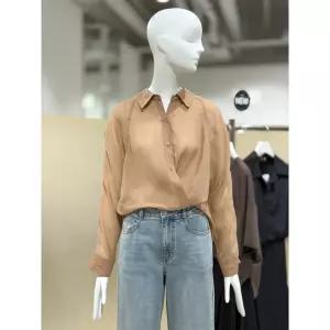 ZOOC 백 디테일 포인트 린넨 100 루즈핏 셔츠 V262MSC933 404908