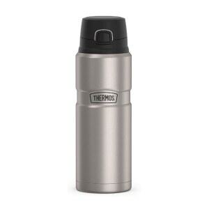 THERMOS 스테인리스 킹 진공 단열 음료 병 24온스 매트 스틸 q9L