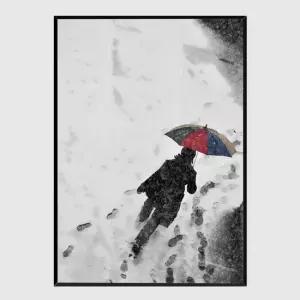 사무실액자 winter passengers A3사이즈 거실액자 깔끔한액자 공간그림