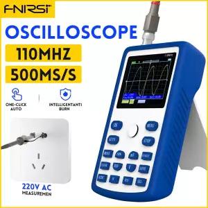 FNIRSI-1C15 전문 디지털 오실로스코프 500MS/s 샘플링 속도 110MHz 아날로그 대역폭 파형 저장