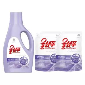 애경산업 울샴푸 퍼플 라일락 1L + 리필 1.3L x 2개