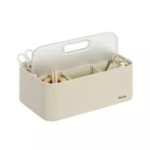 리템LnC 포르타 폴드BG(투명) 272802 칸막이 필기구 (WA8705D)